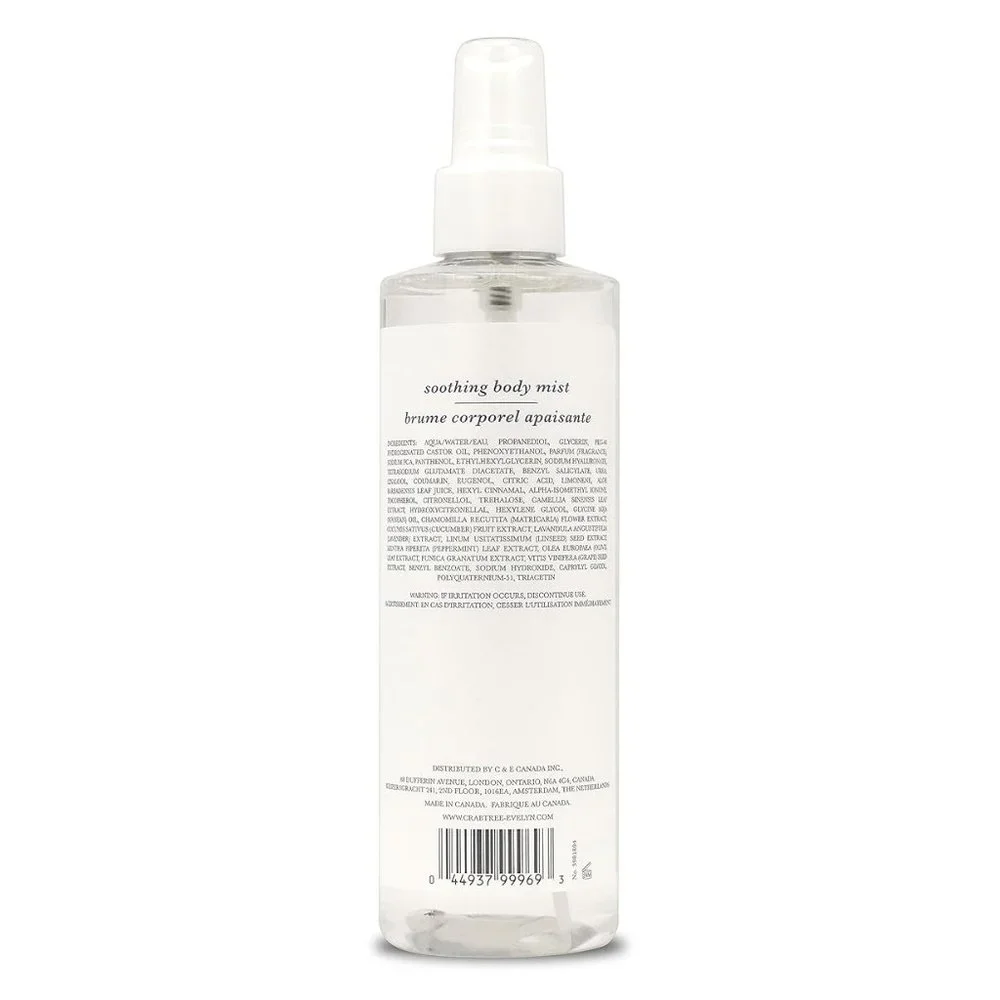 Crabtree & Evelyn Nantucket Briar Soothing Body Mist 8.1 oz NEW